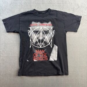 Justin Timberlake Man Of The Woods Tour Graphic‎ T Shirt Black Men's Medium